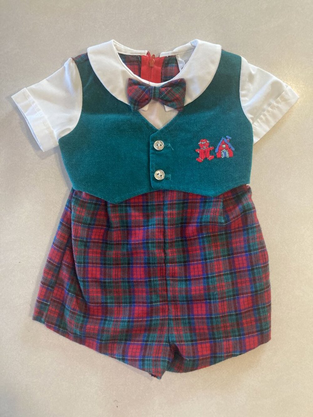 Vintage Infant Boys Romper